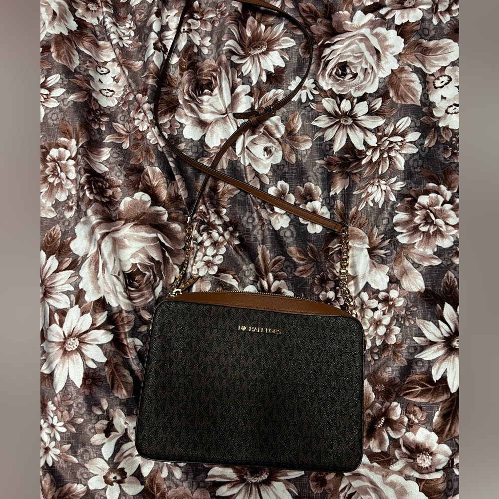 Michael Kors Dark Brown Crossbody Bag